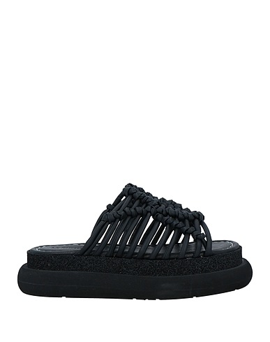 LE RUEMARCEL Sandals Black Soft Leather