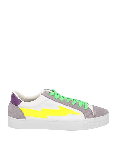 SANYAKO Sneakers Grey Leather, Textile fibers