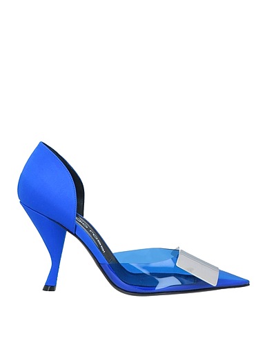 SERGIO ROSSI Pumps Hellblau Gewebefasern, Andere Fasern