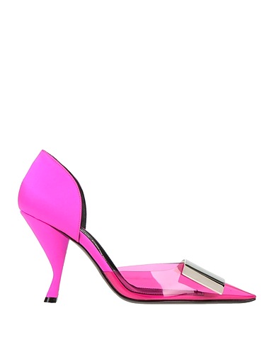 SERGIO ROSSI Pumps Fuchsia Gewebefasern, Andere Fasern