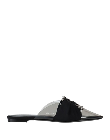 NENSI DOJAKA Mules and clogs Transparent PVC - Polyvinyl chloride, Textile fibers