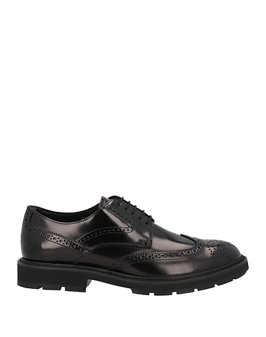 TOD'S Laced shoes Black Soft Leather