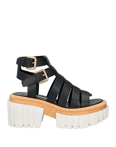 STELLA McCARTNEY Sandalen Schwarz Gewebefasern