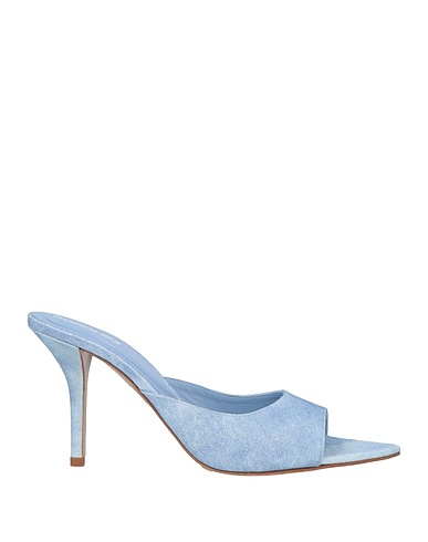GIA BORGHINI Sandals Sky blue Textile fibres