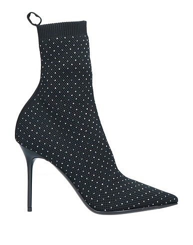 BALMAIN Stiefelette Schwarz Gewebefasern