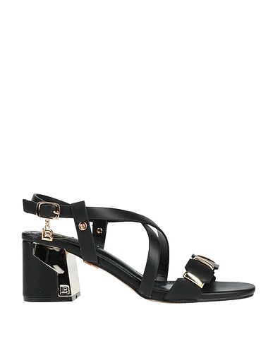 LAURA BIAGIOTTI Sandali Nero Fibre tessili