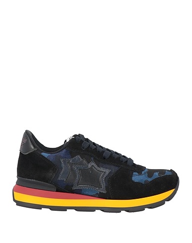 ATLANTIC STARS Sneakers Black Textile fibres, Soft Leather