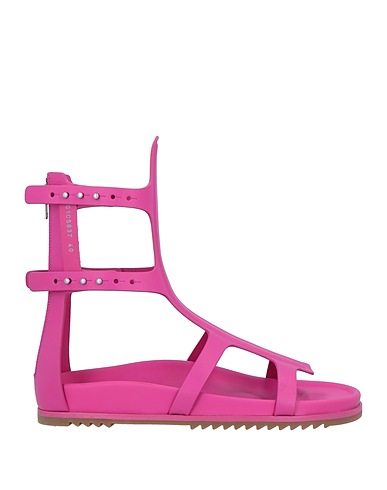 RICK OWENS Sandals Fuchsia Soft Leather