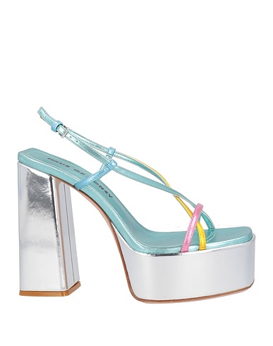 HAUS OF HONEY Sandals Turquoise Soft Leather