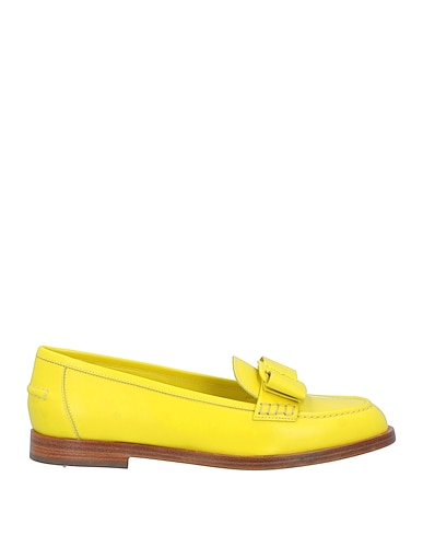 FERRAGAMO Loafers Yellow Calfskin