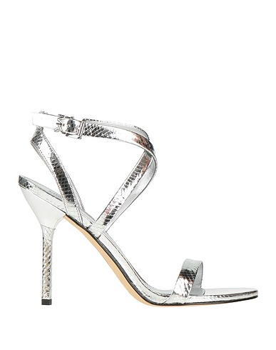MICHAEL MICHAEL KORS Sandals Silver Soft Leather