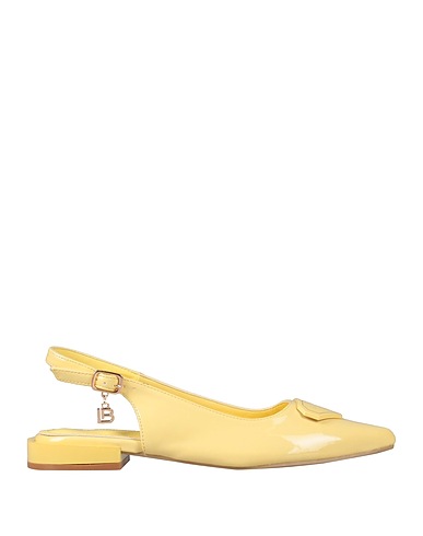 LAURA BIAGIOTTI Ballet flats Pastel yellow Textile fibers