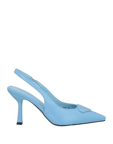 LAURA BIAGIOTTI Pumps Hellblau Gewebefasern