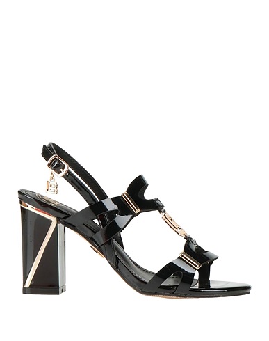 LAURA BIAGIOTTI Sandals Black Textile fibers