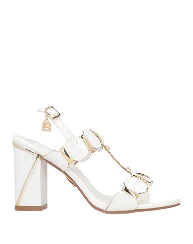 LAURA BIAGIOTTI Sandals White Textile fibers