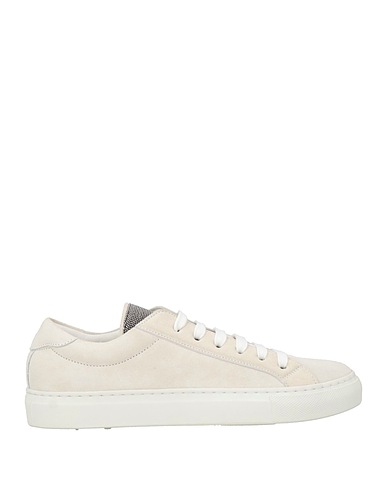 BRUNELLO CUCINELLI Sneakers Off white 100% Leather, Brass