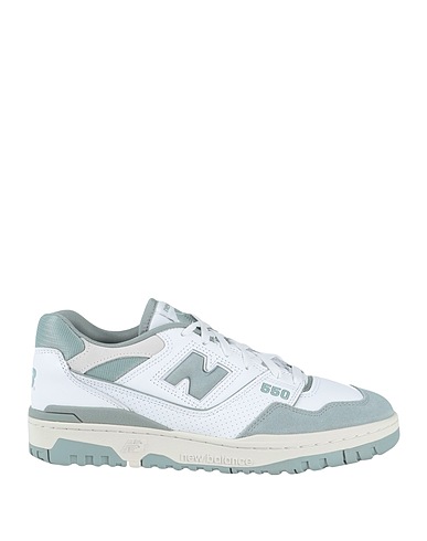 NEW BALANCE Sneakers 550 Weiß Leder, Gewebefasern