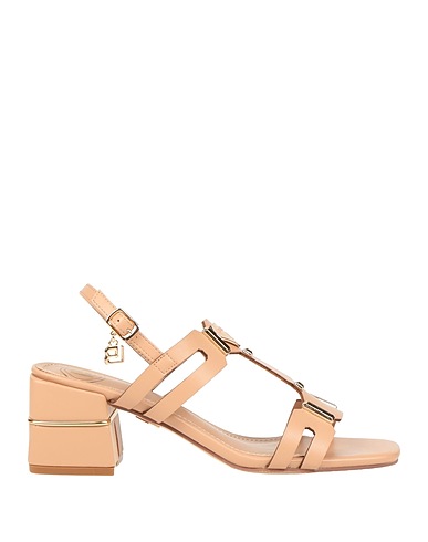 LAURA BIAGIOTTI Sandals Beige Textile fibres