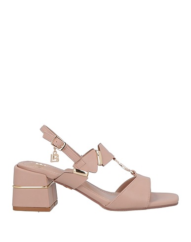 LAURA BIAGIOTTI Sandals Light brown Textile fibres