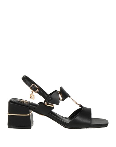 LAURA BIAGIOTTI Sandali Nero Fibre tessili