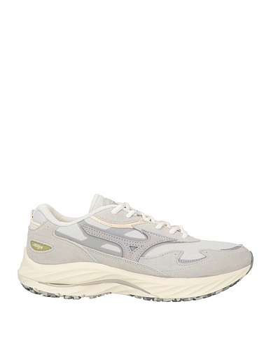 MIZUNO Sneakers Light grey Soft Leather, Textile fibers