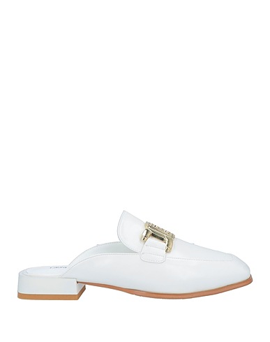 LAURA BIAGIOTTI Mules and clogs White Textile fibers