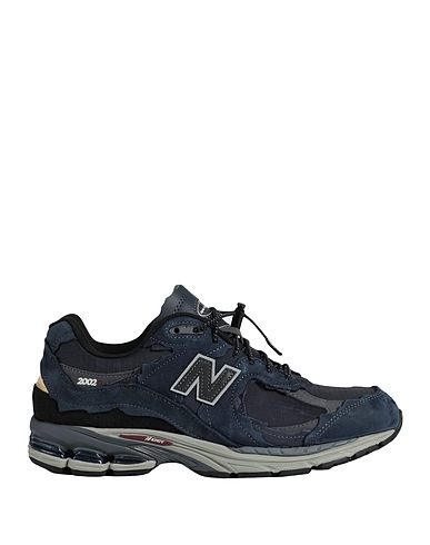 NEW BALANCE Sneakers 2002 Blu notte Pelle, Fibre tessili