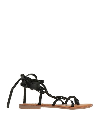 GIOSEPPO Flip flops Black Leather