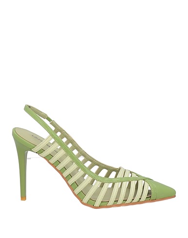 LAURA BIAGIOTTI Pump Sage green Textile fibers
