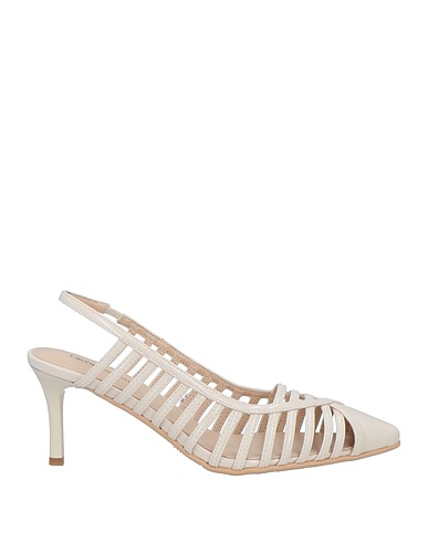 LAURA BIAGIOTTI Pump Ivory Textile fibers