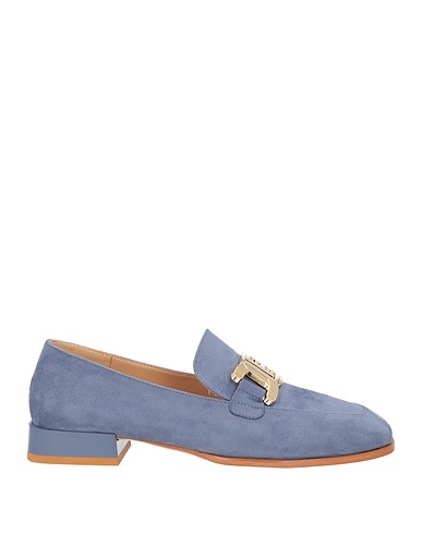 LAURA BIAGIOTTI Loafers Slate blue Textile fibres