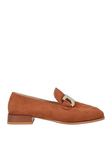 LAURA BIAGIOTTI Mocassins Camel Fibres textiles