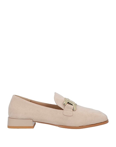 LAURA BIAGIOTTI Loafers Beige Textile fibers