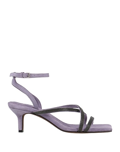 BRUNELLO CUCINELLI Sandals Purple Leather