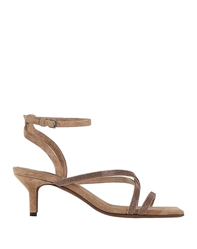 BRUNELLO CUCINELLI サンダル カーキ 革（なめし加工）