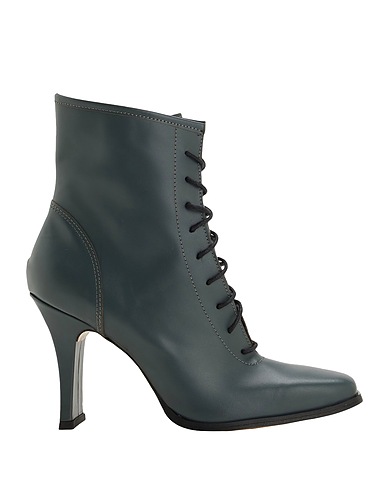 8 by YOOX Stiefelette LEATHER SQUARE-TOE ANKLE BOOTS
 Blei 100% Kalbsleder