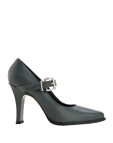 8 by YOOX Court LEATHER MARY-JANE PUMPS BUCKLE DETAIL
 Lead 100% Calfskin