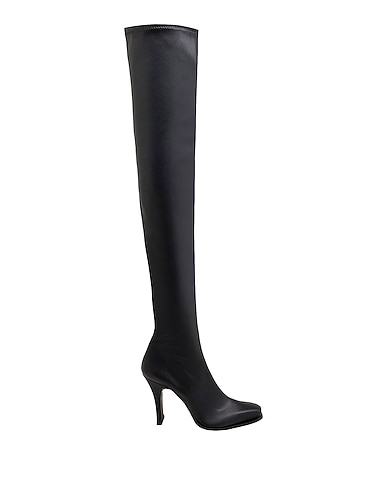 8 by YOOX Boots STRETCH OVER-THE-KNEE BOOTS
 Black 100% Polyurethane