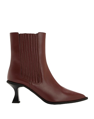 8 by YOOX Stivaletti LEATHER CHELSEA ANKLE BOOTS
 Bordeaux 100% Pelle di vitello