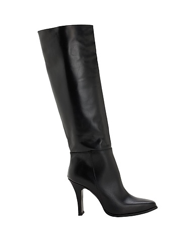 8 by YOOX Stivali LEATHER SQUARE-TOE BOOTS
 Nero 100% Pelle di vitello