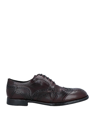 DOLCE&GABBANA Laced shoes Burgundy Soft Leather