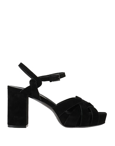 DEL CARLO Sandals Black Leather