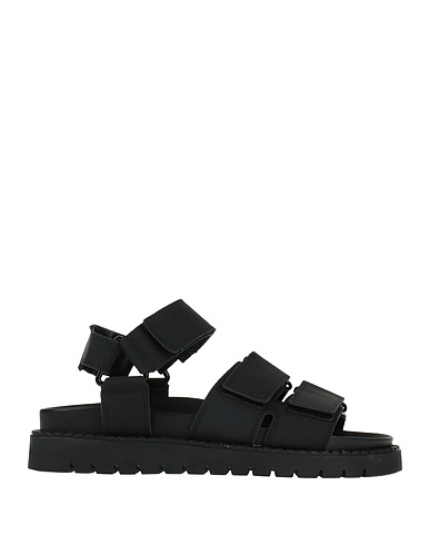 ATTIMONELLI'S Sandals Black Soft Leather