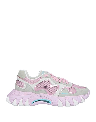 BALMAIN Sneakers Pink 58% Polyurethane, 24% Polyester, 18% Cotton, Bovine leather