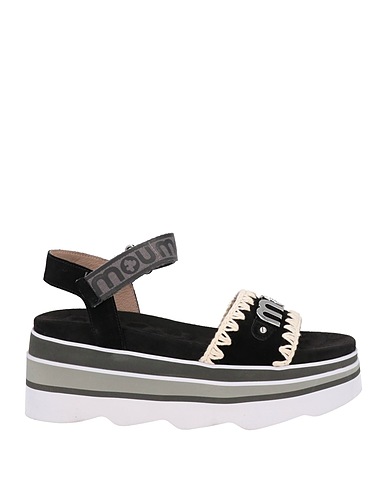 MOU Sandals Black Cow leather