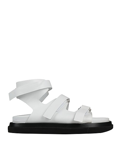 ILIO SMERALDO Sandals White Soft Leather