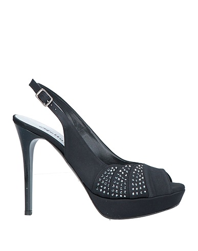 MELLUSO Sandals Black Other Fibres