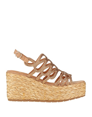 WOZ? Espadrilles Kamel Gewebefasern