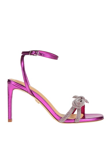 LOLA CRUZ Sandals Purple Leather