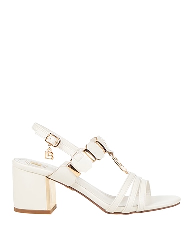 LAURA BIAGIOTTI Sandals White Textile fibres